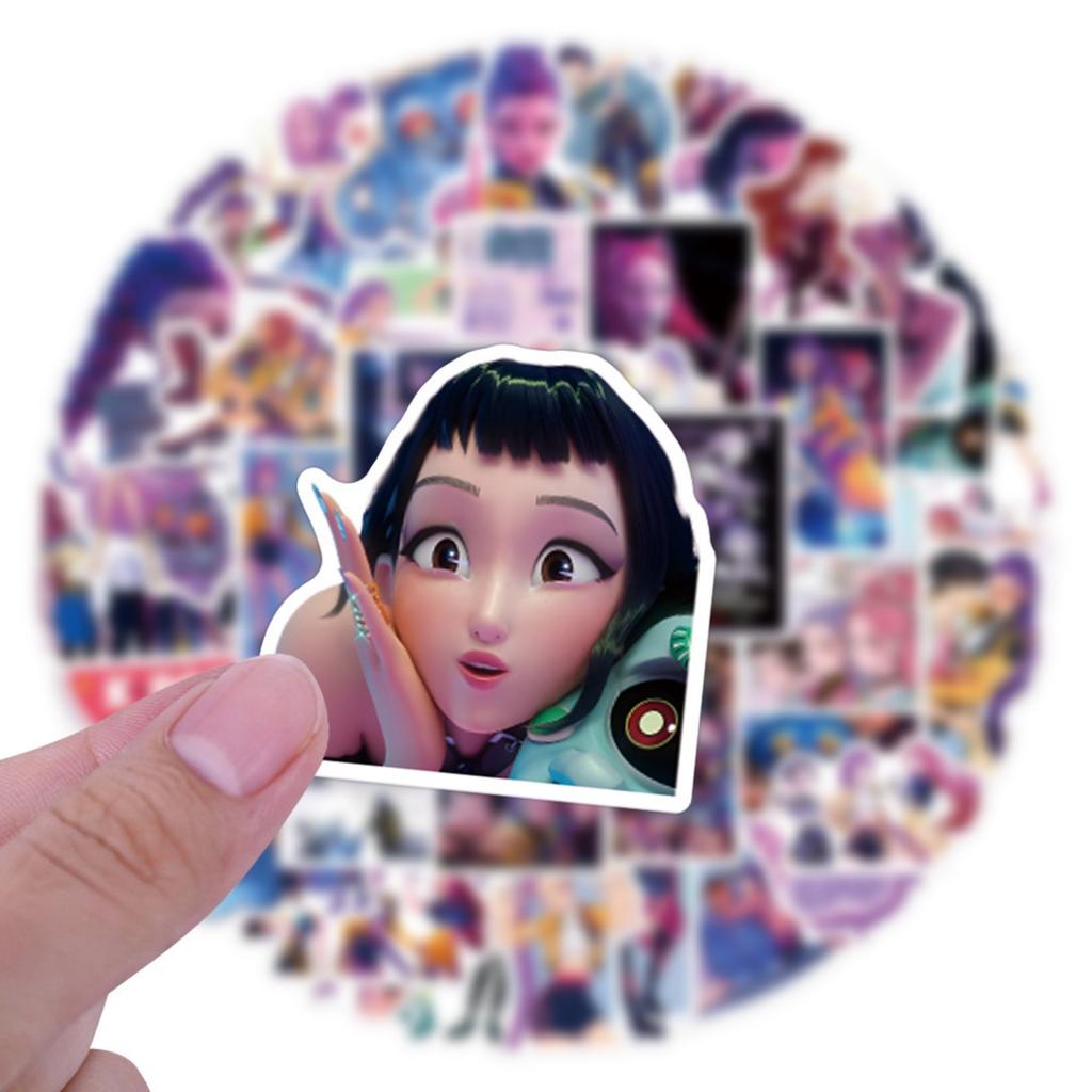 110pcs Suitcase Stickers Waterproof Stickers Scooter Computer Tablet Cartoon Decoration