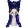 Plush Cat Ears Hat For Winter Warmth With Foldable Design For Punk Style Enthusiasts