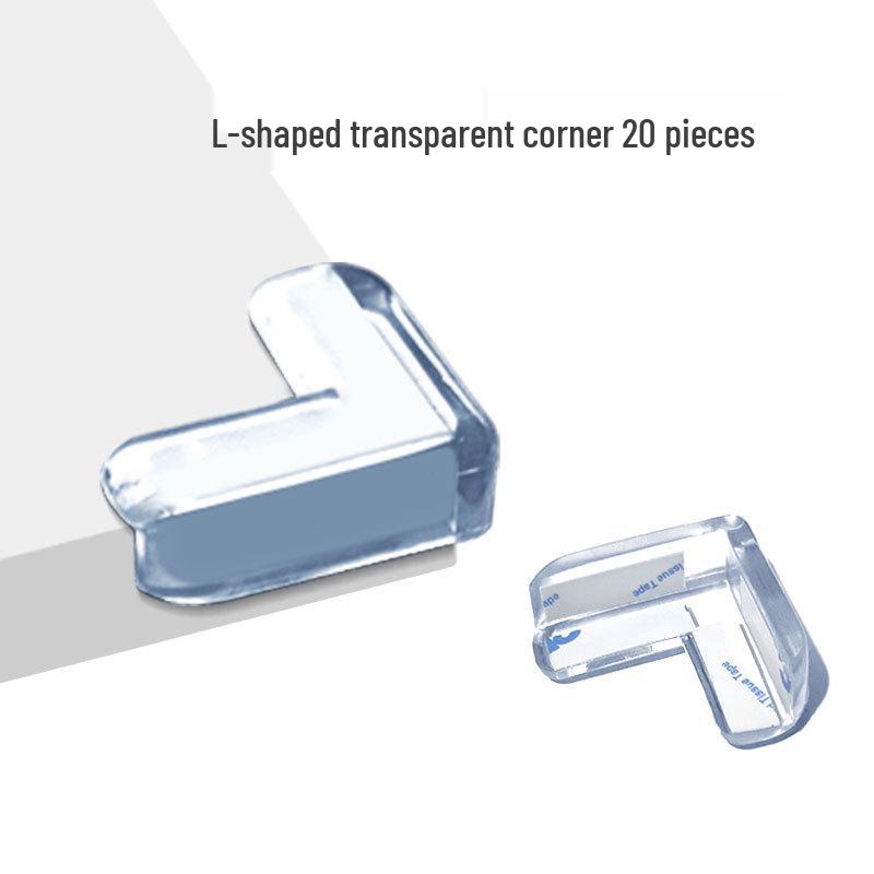 Transparent Silicone Anti-Collision Corner Protector for Tables and Hoods