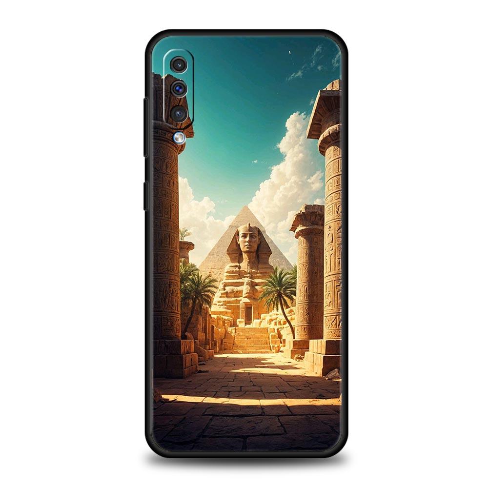 Ancient Egypt Egyptian God Case For Samsung A56 A36 A26 A24 A12 A14 A16 A50 A70 A20E A22 A40 A34 A54 A42 A52 5G A04s A06 Cover