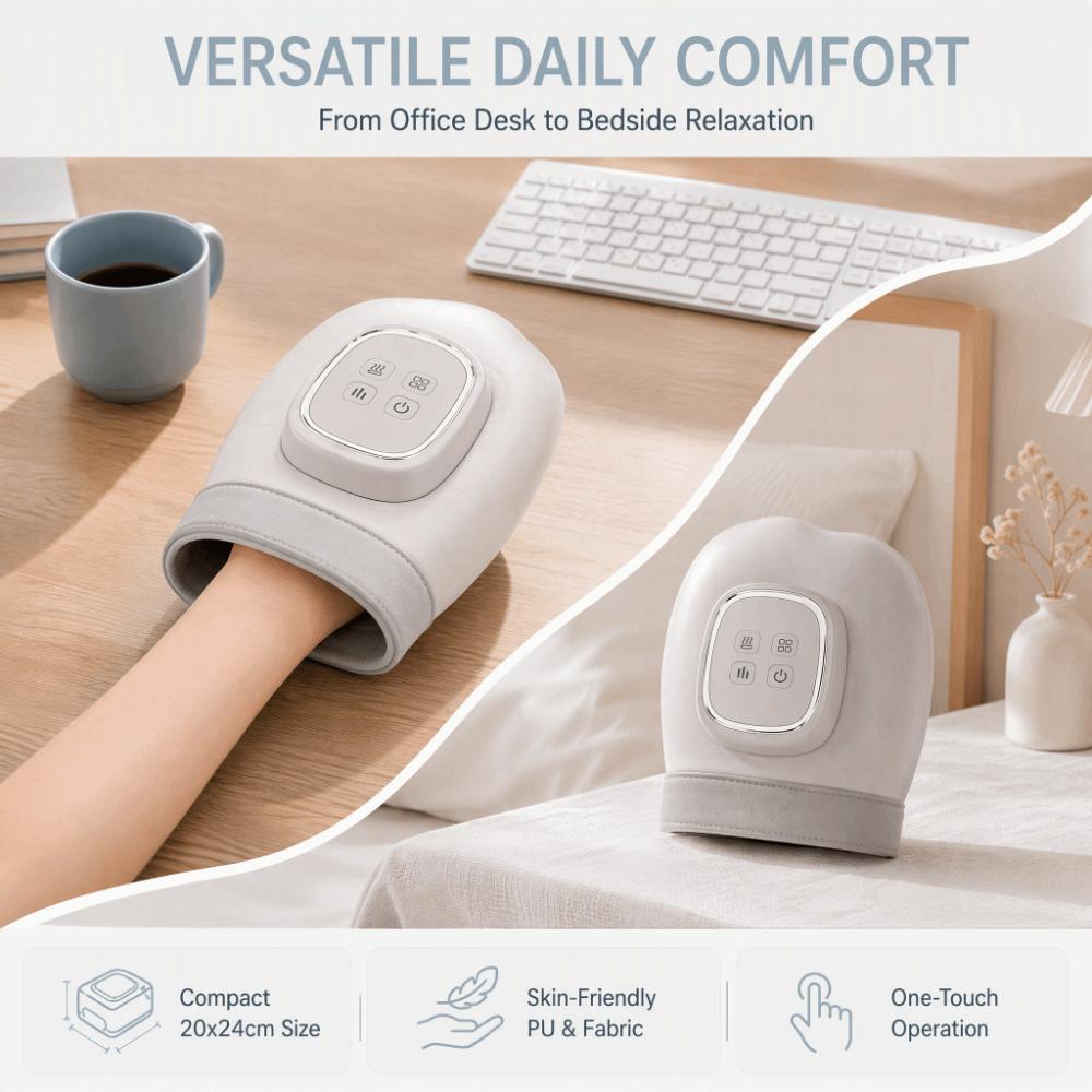 Airbag Compression Hand Massager 2000mAh Airbag Massager Durable Wireless Hand Massager  Office Use