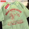 Parent Child Short Sleeve Self Love Club Fun Cupid Tshirt Cotton Casual Soft Street Hip Hop Clothes Summer Loose Family T-Shirts