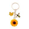 Sonnenblumen-Anhänger Schlüsselanhänger Für Naturliebhaber Mit Realistischem Harz Und Design