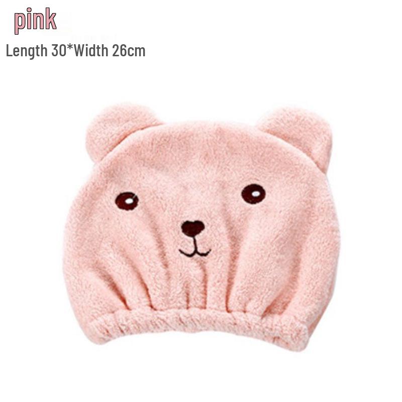 

Суперабсорбирующее милое полотенце-шапочка для сушки волос для женщин Single OPP розовый