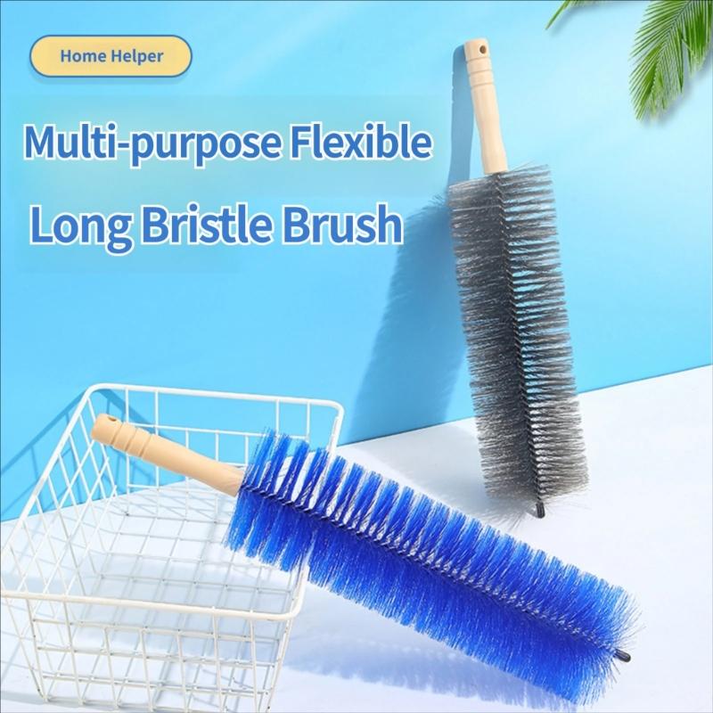 Long Handle Dust Brush 2Pcs for Fan Cover Dust Removal, Plastic Hold Cleaning Brush for Air Outlet Covers and Gaps