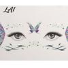 Eye Tail Stickers 5 Sheets Glitter Butterfly Stickers Temporary Face Tattoos for Kids Party Kids Cartoon Decals Festival Makeup Decor Easy Makeup