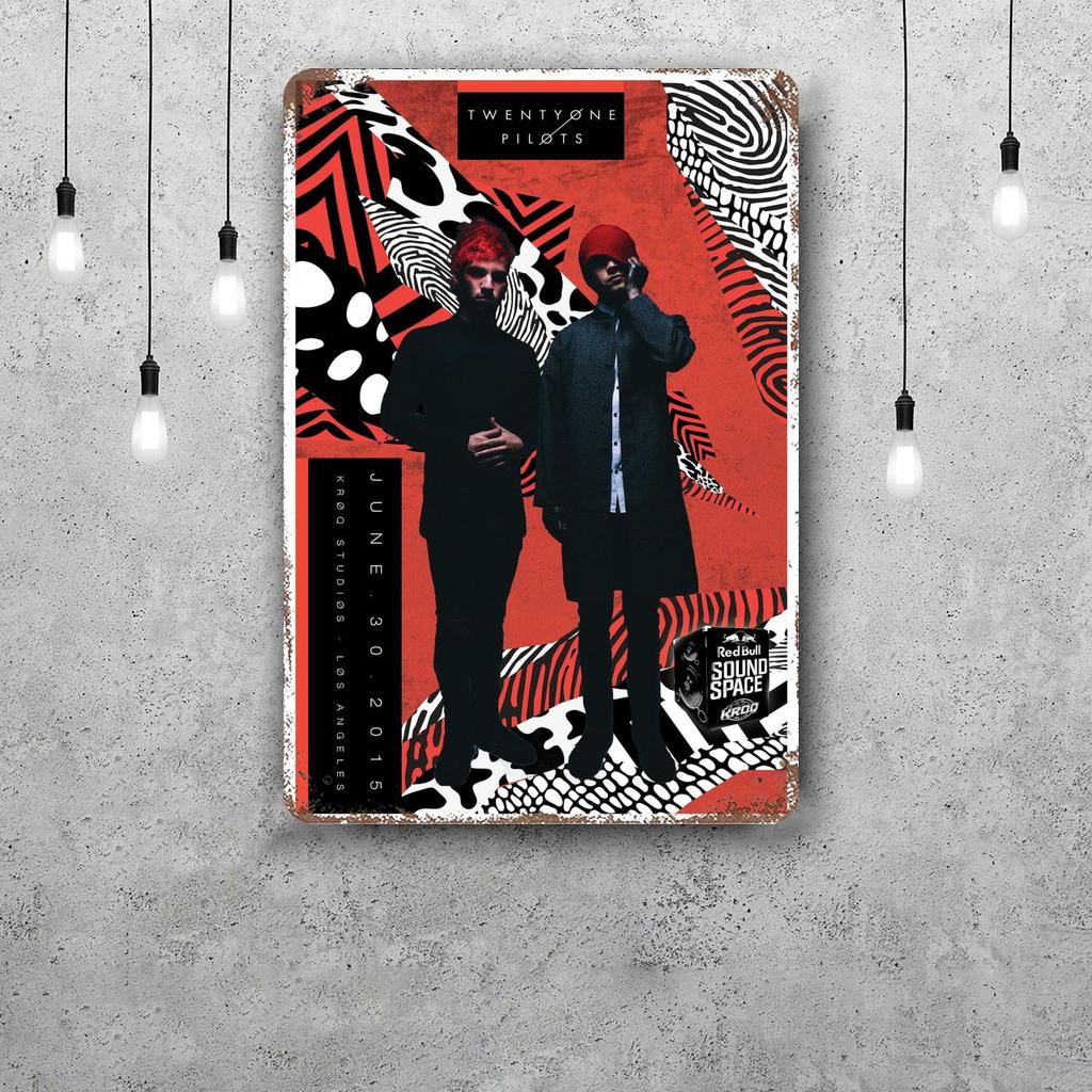 Twenty one pilots Decorazioni Segnali Metallici Vintage Segnali in Latta Poster del Capitano Decorazione per Bar Pub Club Man Cave Decorazione Murale
