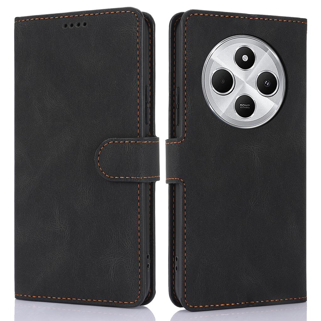 For Xiaomi Poco C75 4G/Redmi 14R 5G/14C 4G Case PU Leather Phone Cover with Wallet Stand View