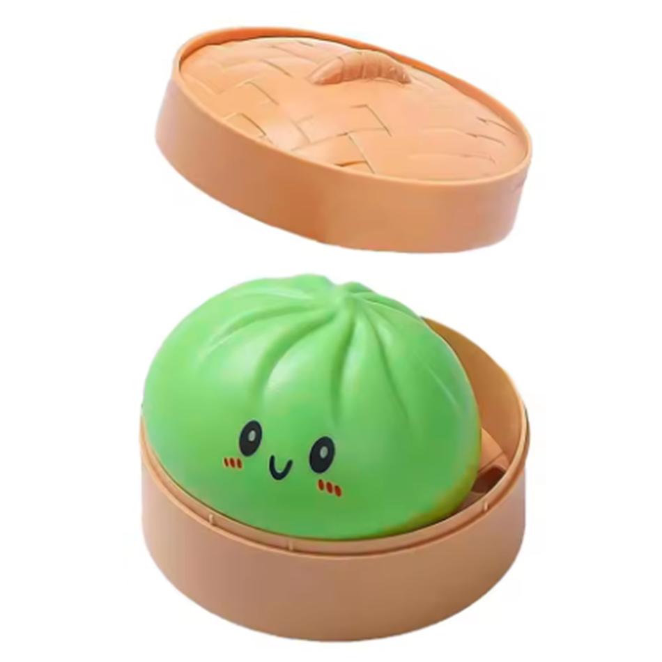 Colorful 6 Styles Smiling Face Dumpling Cute Dumpling Squishy With Box Dumplings Sensory Squeeze Toy For Stress Relief Gifts