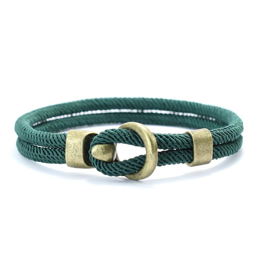 Fashion Man Bracelet Bilayer Thread Nautical Braclet Hiphop Rock Accesorios Hombre Multiple Colors Sizes Available Pulseria