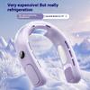 Newest Portable Battery Rechargeable Camp Hands Free Mini Wearable Hanging Neck Cooling Fan for Outdoor Motion Travel