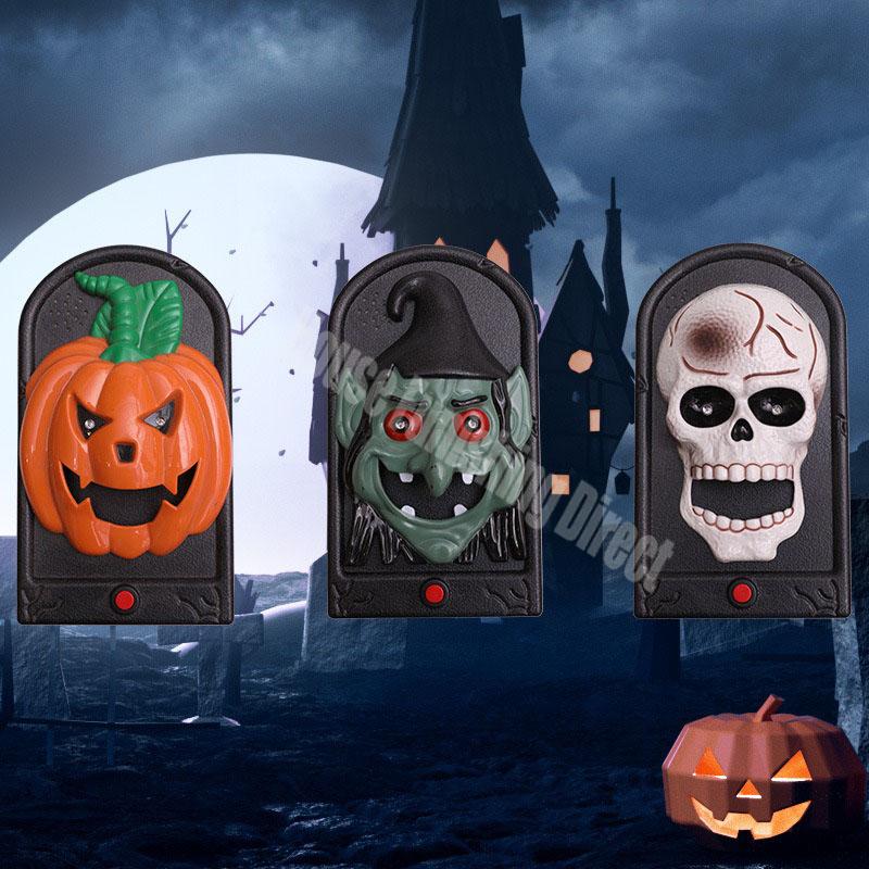 Halloween Haunted Doorbell Animated Eyeball Halloween Decoration with Spooky Sounds Halloween Doorbell Party Decor