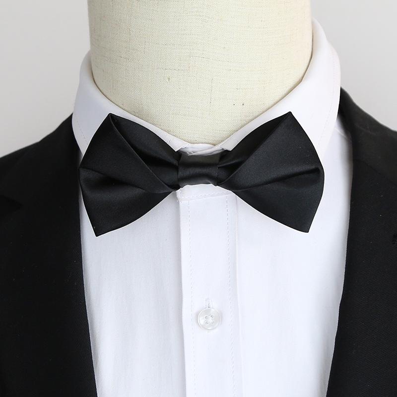 Black Men'S Bow Tie Groom Best Man Mc Host Dress Suit Burgundy Trendy Bow Tie Blue