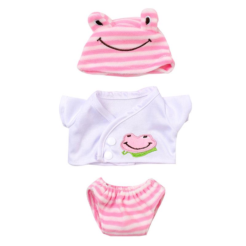 30cm Summer Fun Reborn Doll Clothes: Rabbit & Frog Outfit for American Girl Doll