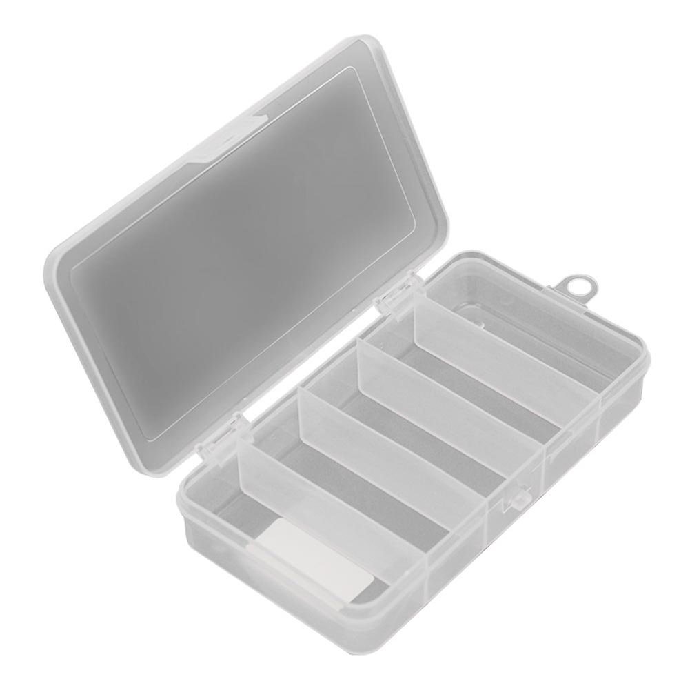 5 Compartment Fishing Lure Bait Box Portable Fishing Lure Box Thickened Fish Lure Tackle Box Multi-function for Outdoor Fishing China Mainland