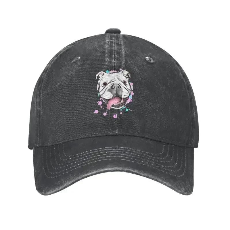 Classic Unisex Cotton English Bull Terrier Baseball Cap Adult Adjustable Dad Hat for Men Women Sun Protection