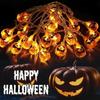 Terror Atmosphere LED Decorative Lamp (1PC) - Halloween Pumpkin String Lantern, Wall Hanging Decoration, Halloween Decor