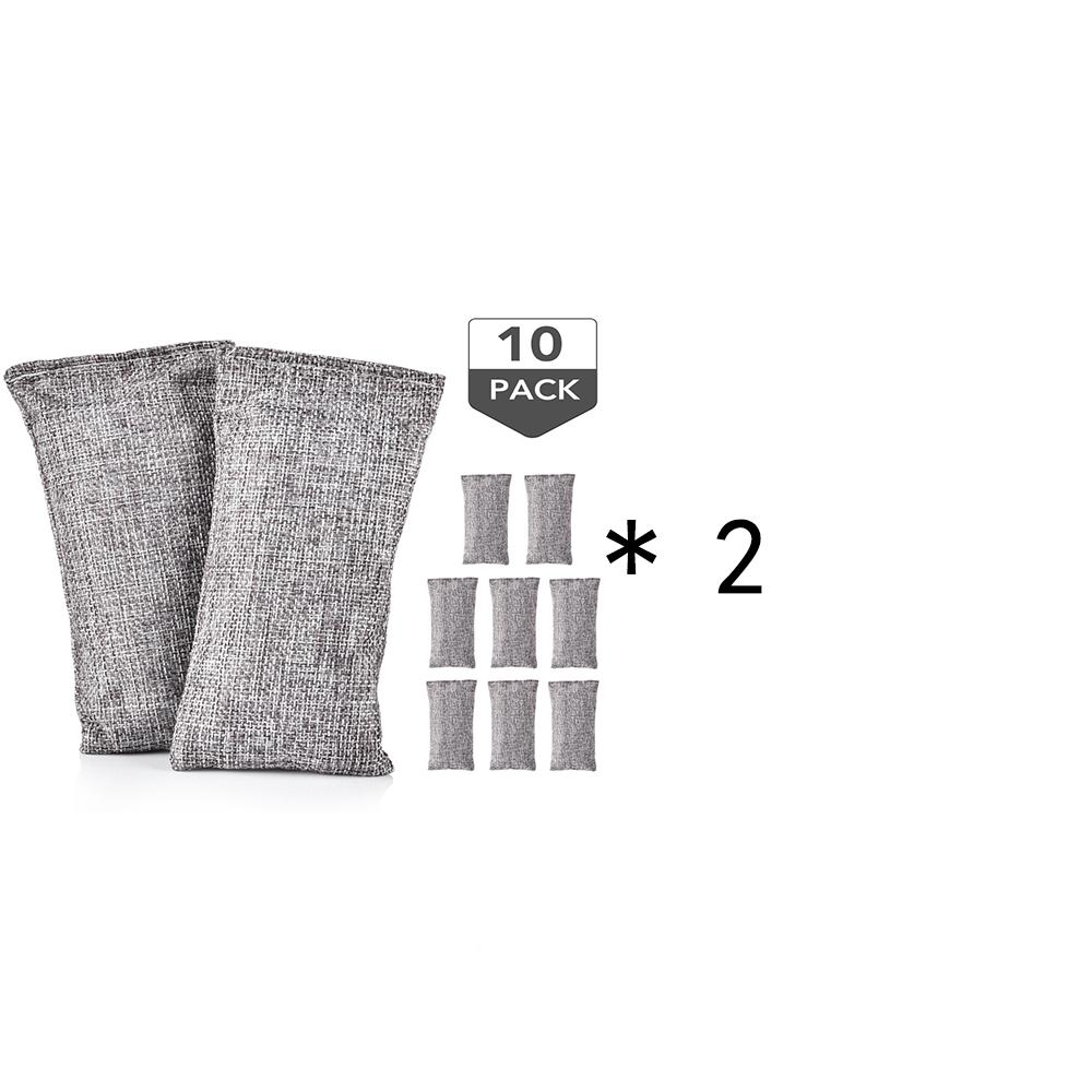 10packs Multi-Purpose Hygienic Material Bamboo Charcoal Odor Absorbing Bag Remove Excess Water Reusable Air Purifier Recycling