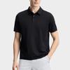FILA Blue Solid Loose Knit Short Sleeve Polo Shirt Men tops F11M622120F-BK