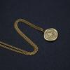 New Design Fashion Jewelry Gold Plated Stainless Steel Print Pattern Collection Pendant Necklace Party Gift