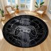 Tapete Redondo para Controle de Gamer Tapete Legal de Placa de Circuito Preta para Salas de Jogos, Adolescentes, Man Caves & Decoração Geek Tapete de Chão