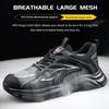 Steel Toe Safety Shoes Mens Lightweight Breathable Puncture Proof Light Sneaker Security Protection Indestructible Work Shoes