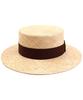 Yunibeosyeolkemiseuteuli Brown Line Bau Flat Fedora Panama Hat