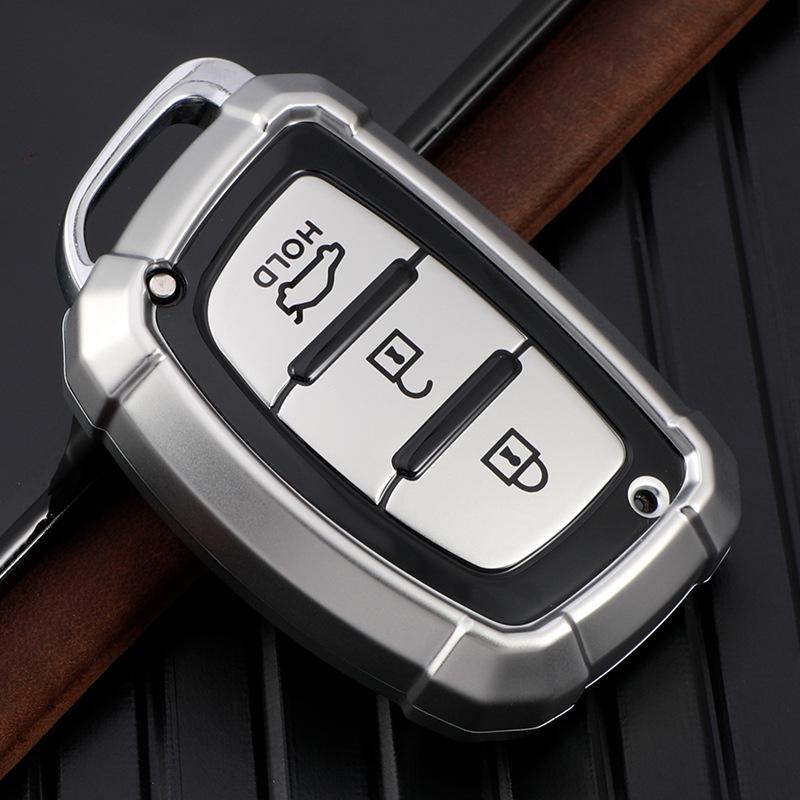 Key Case-Compatible with Hyundai Models: Elantra, Santa Fe, Mistra, Reina, ix25, Festa, ix35, Verna