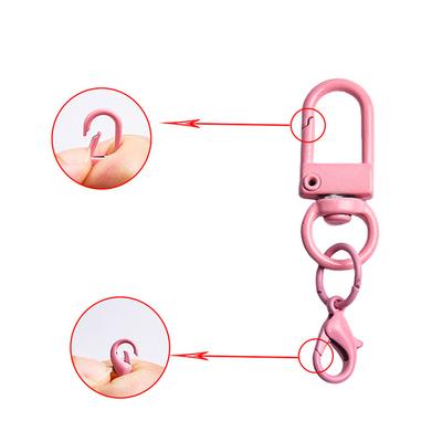 Barevné humrové zavírací háčky Přívěsek na klíče Candy Color Diy Keychain Connector Přívěsek na klíče Výroba šperků Spony Příslušenství Dárky