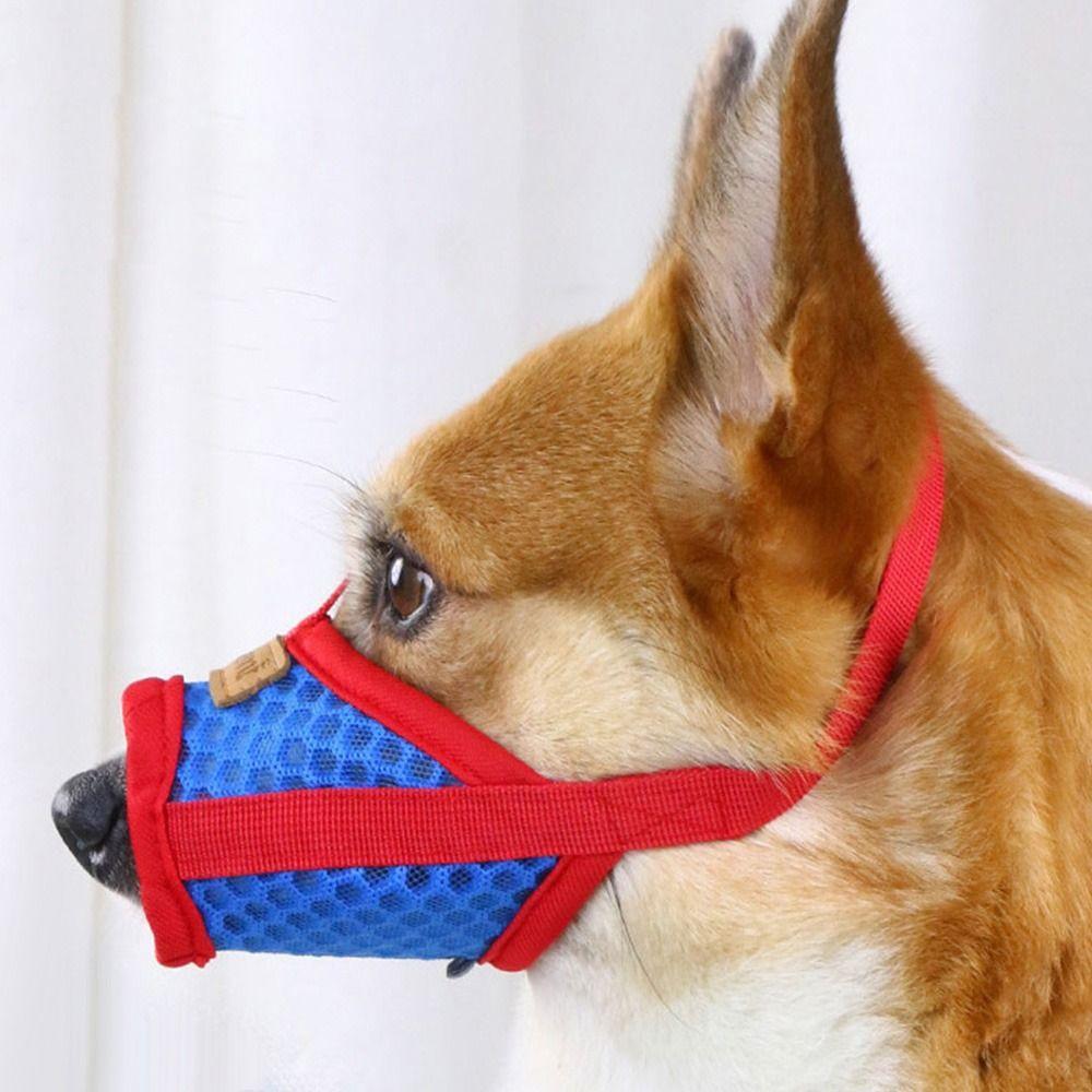 Anti Biting Barking & Chewing Dog Muzzle Soft Mesh Dog Mouth Cover Portable Pet Mouth Mask  Pet