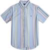 Polo Striped Polo Logo Embroidered Button-Down Collar Short Sleeve Shirt Men Shirts MNPOWOV1N820255-999