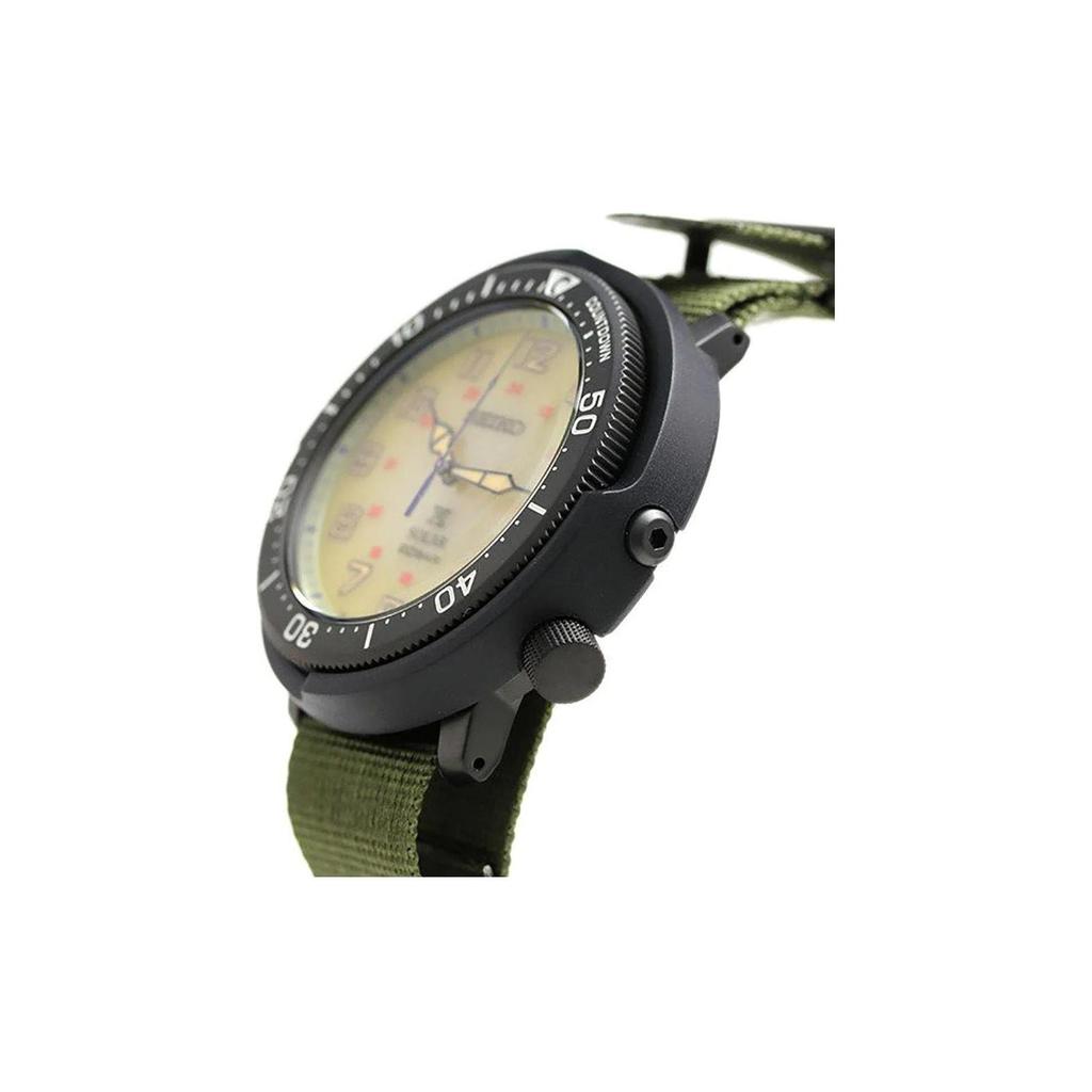 SEIKO Quartz Movement Nylon Strap Watch Men's Watches Yellow Watch Dial SBDJ029J SBDJ029J
