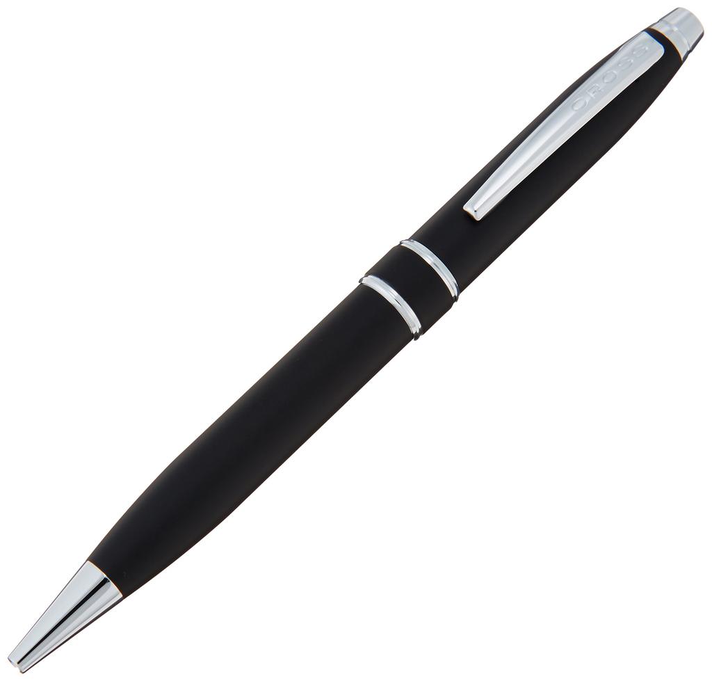 Cross Ballpoint Pen Stratford Satin Black Official Import Oil-Based AT0172-3