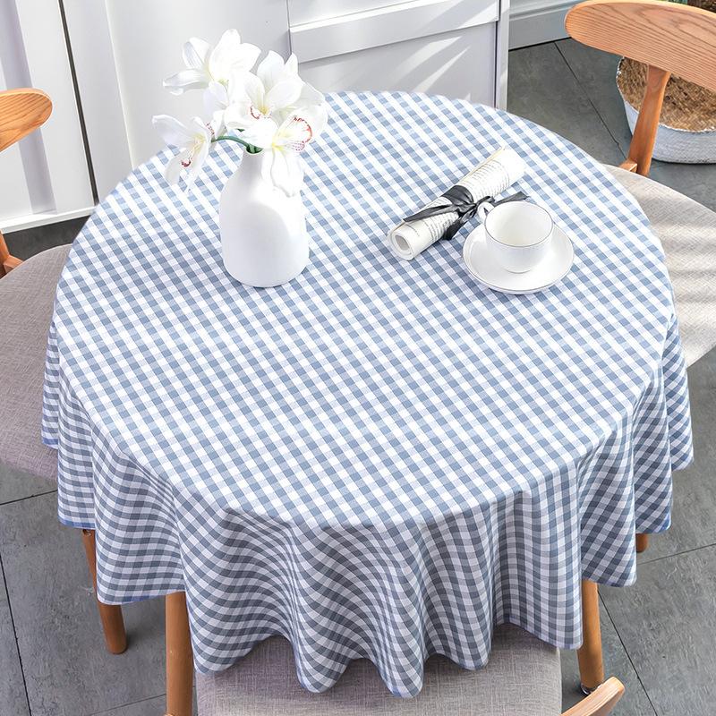Pvc Waterproof Table Cloth Oil Proof Wipeable Round Tablecloth Print Table Cover Desk Cloth For Kitchen Garden Dining  Wedding