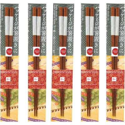 Happy Set of Made In PID3848 J-kitchens Chopsticks, 5, Material Wood, Chopsticks, Japan,