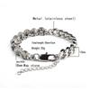Stainless Steel Black Agate Men's Bracelet - New Chinese Style Jewelry