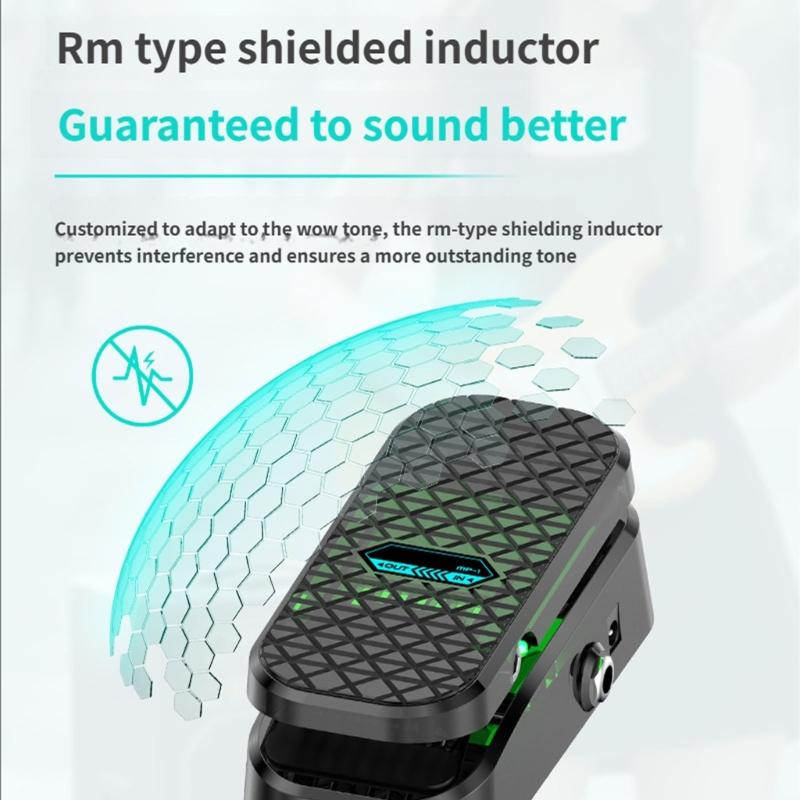 Guitar Effects Processor Multiple Sound Modes ABS Texture Portable Foot Pedal Stage Ready Quick Adjustment Knobs