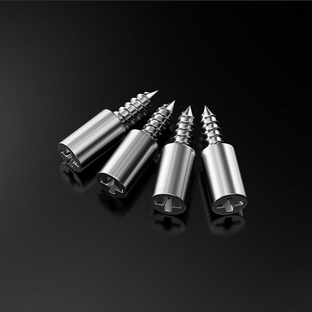 100Pcs Multifunction Metal Shelf Support Nails Anti-Slip Rubber Sleeve Self-Tapping Screws  Shelves