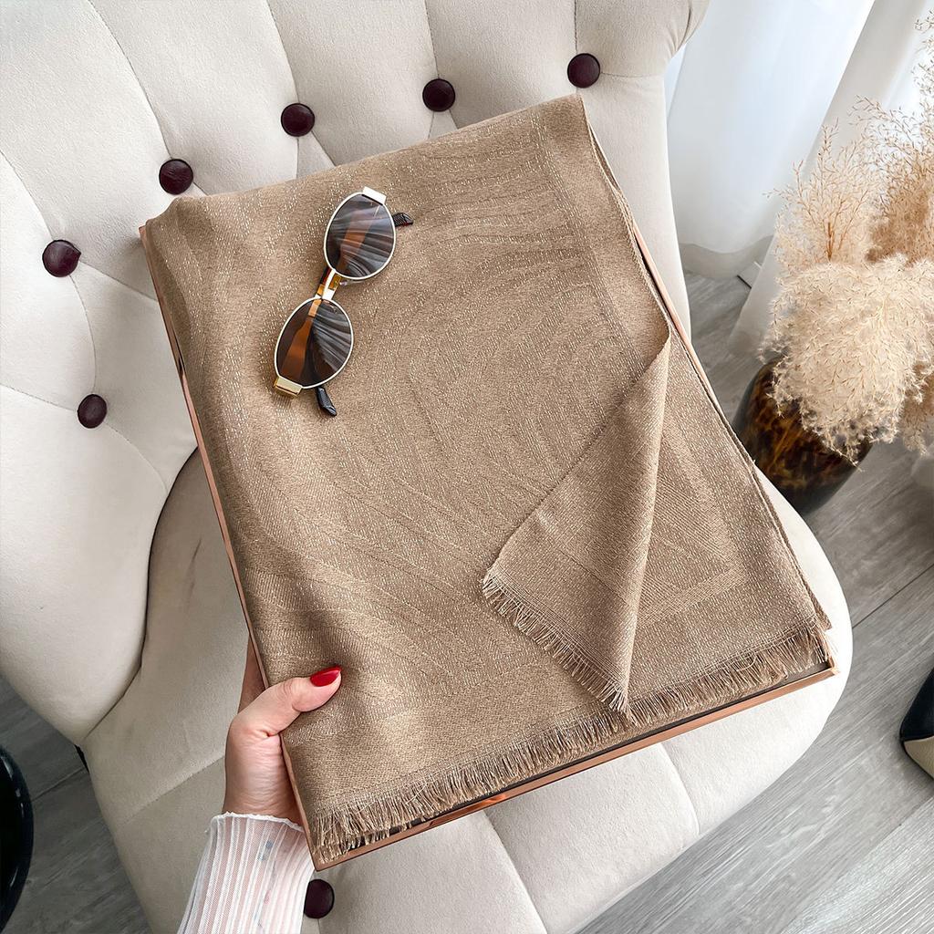 Leopard Print Imitation Cashmere Spring and Autumn Scarf Women's Shawl Air Conditioner Blanket Simple Shawl