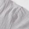 Mens Chinese Style Loose Cotton Linen Two Piece Set V Neck T Shirt Long Pants