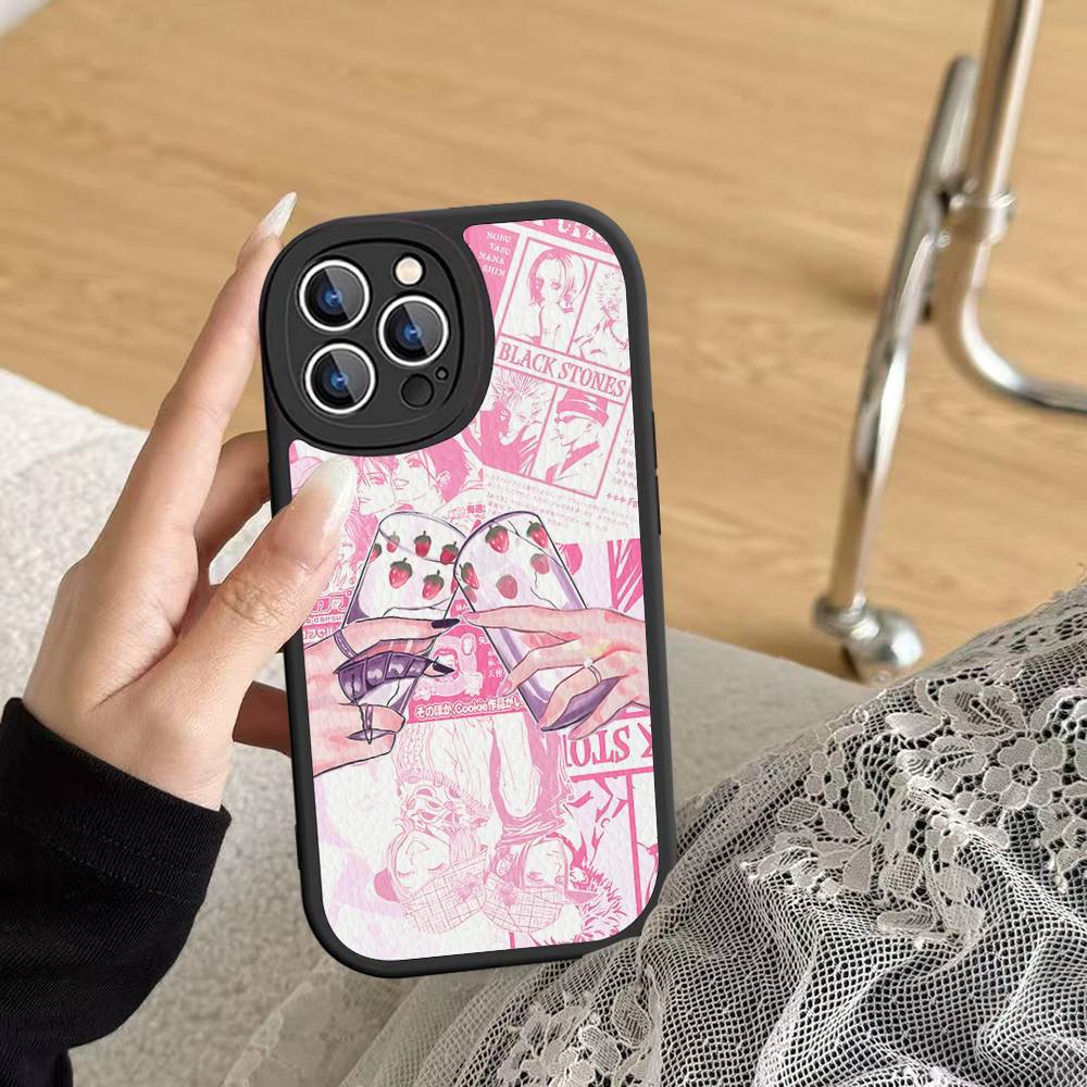 Comics Oosaki Nana Hot Japan Leather Phone Case For IPhone 16 16e 15 14 13 12 11 Pro Max Plus Mini Cover