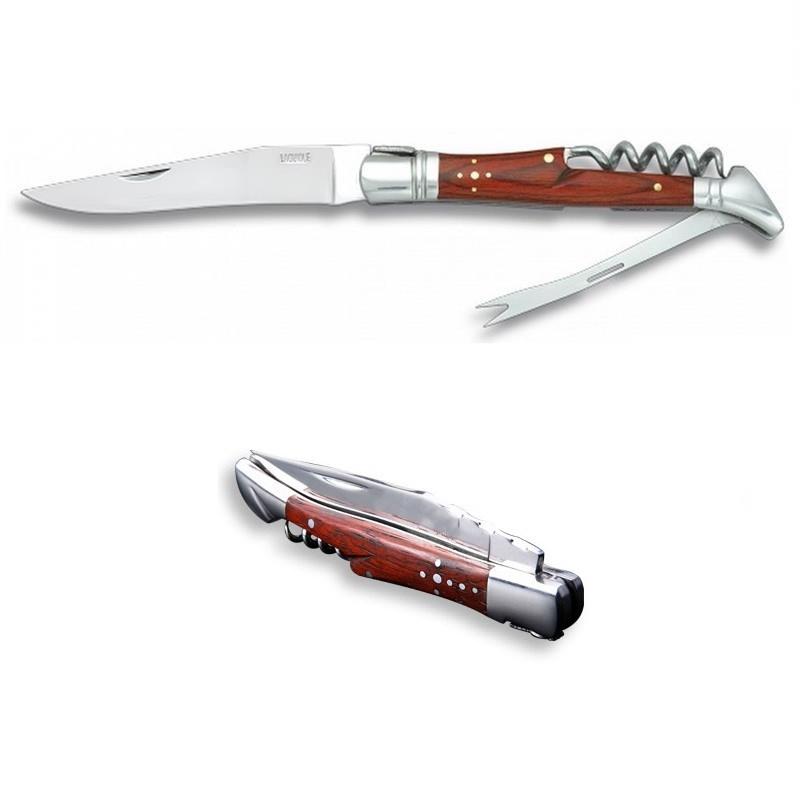 Tibușon de vin cu furculiță Deschidetor de conserve Cuțit de vin Mâner din lemn Sommelier Sticle de bere Tăiător de folie Borcan din oțel inoxidabil Ustensile de bucătărie