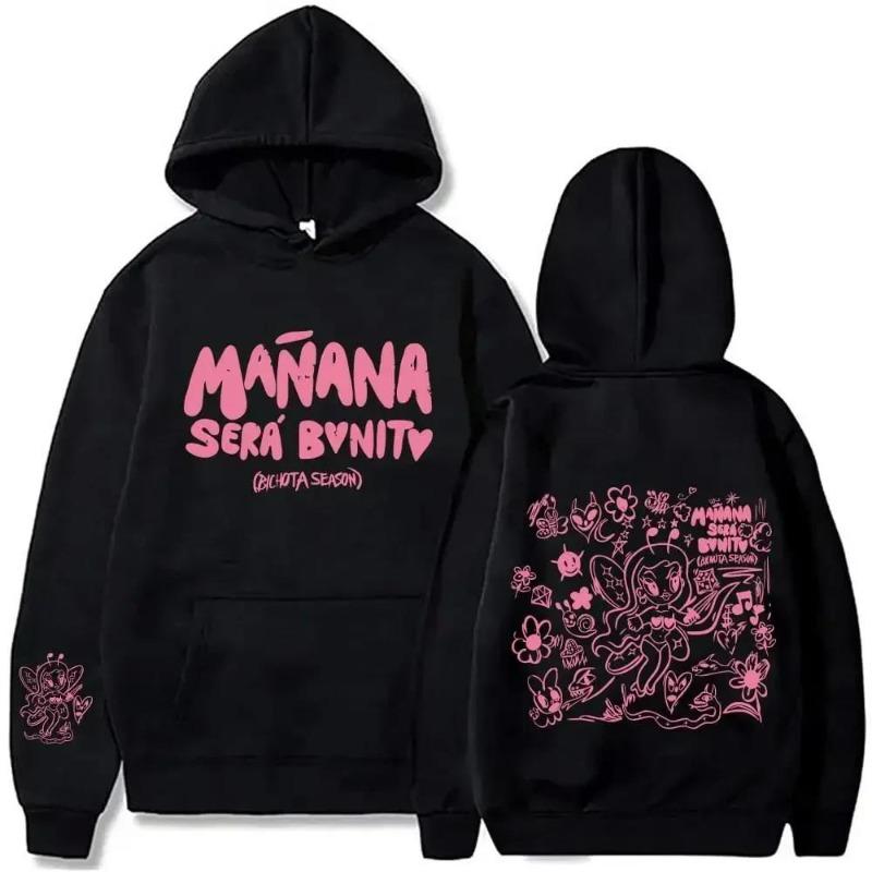 Female Singer Karol G Hoodies Manana Sera Bonito Printing Sweatshirt Unisex Autumn Winter Fleece Tops Male Sudaderas