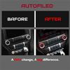 Anneau décoratif de bouton audio de console centrale et de phare portable, anneau de bouton intérieur, accessoires automobiles pour Ford Mustang 15-20