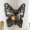 Wooden Craft Butterfly Hollow Storage Rack,  Home Wall Decoration