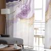 Abstract Modern Marble Texture Sheer Curtains For Living Room Kitchen Window Curtains Bedroom Tulle Voile Curtains
