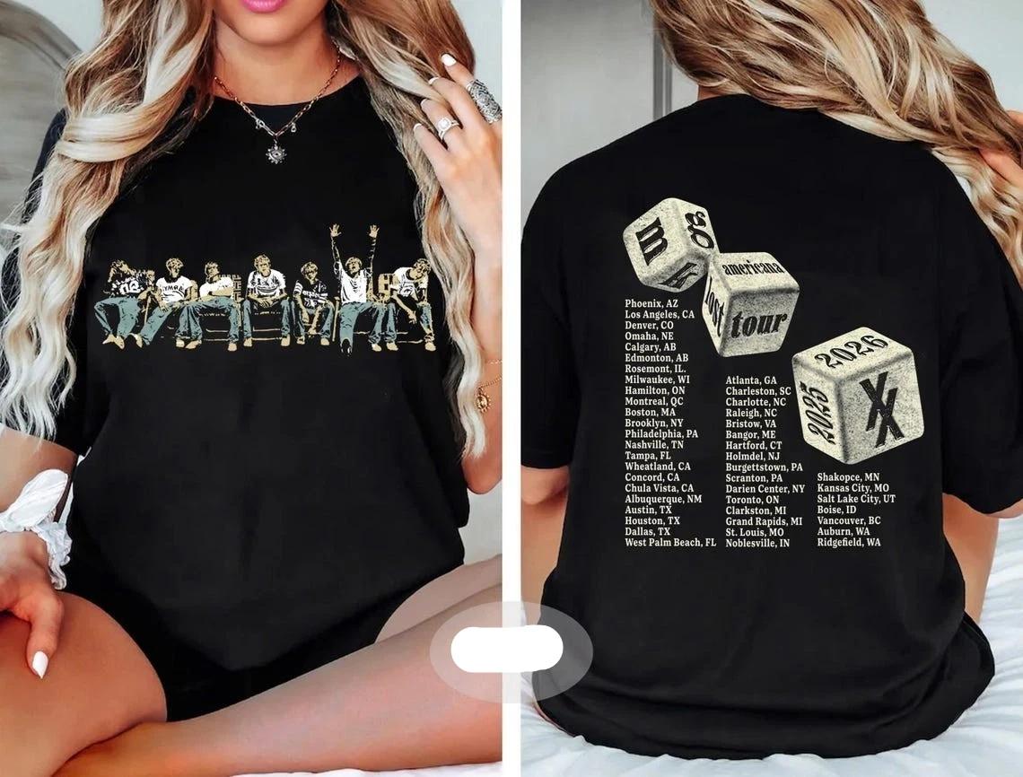 Machine Gun Kelly MGK Lost Americana Tour 2025 2026 T-Shirt 2XL