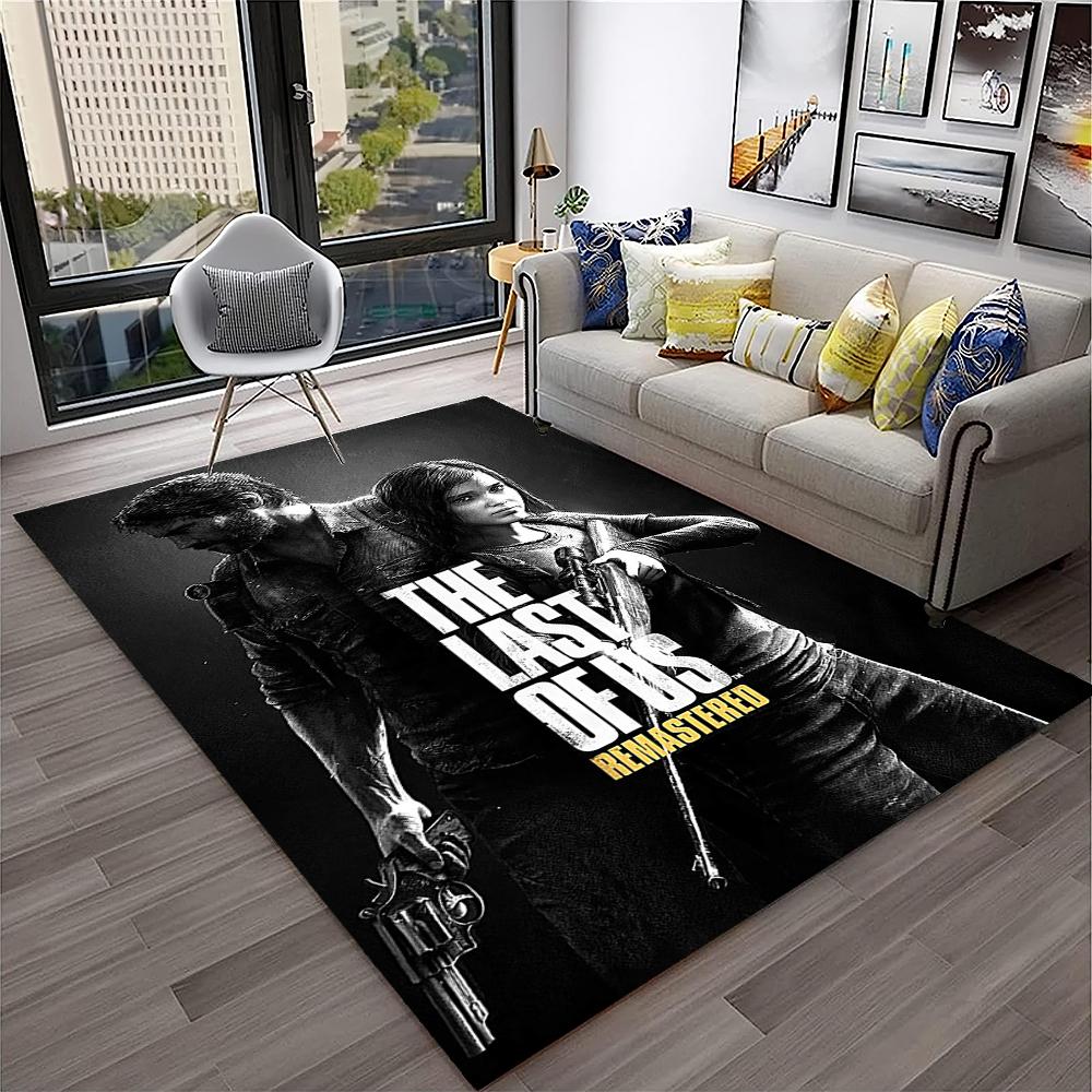 Pedro The Last of Us Horror TV Spiel Teppich Teppich für Zuhause Wohnzimmer Schlafzimmer Sofa Fußmatte Dekor, Kinderteppich Rutschfeste Bodenmatte