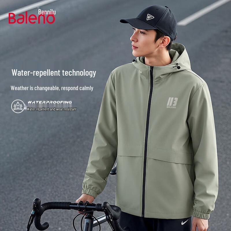 

Baleno Men s Windproof Waterproof Hooded Jacket L