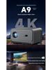 2025 Ultra HD 4K Projector for Home, Office & Hotel: Wall Projection Home Theater